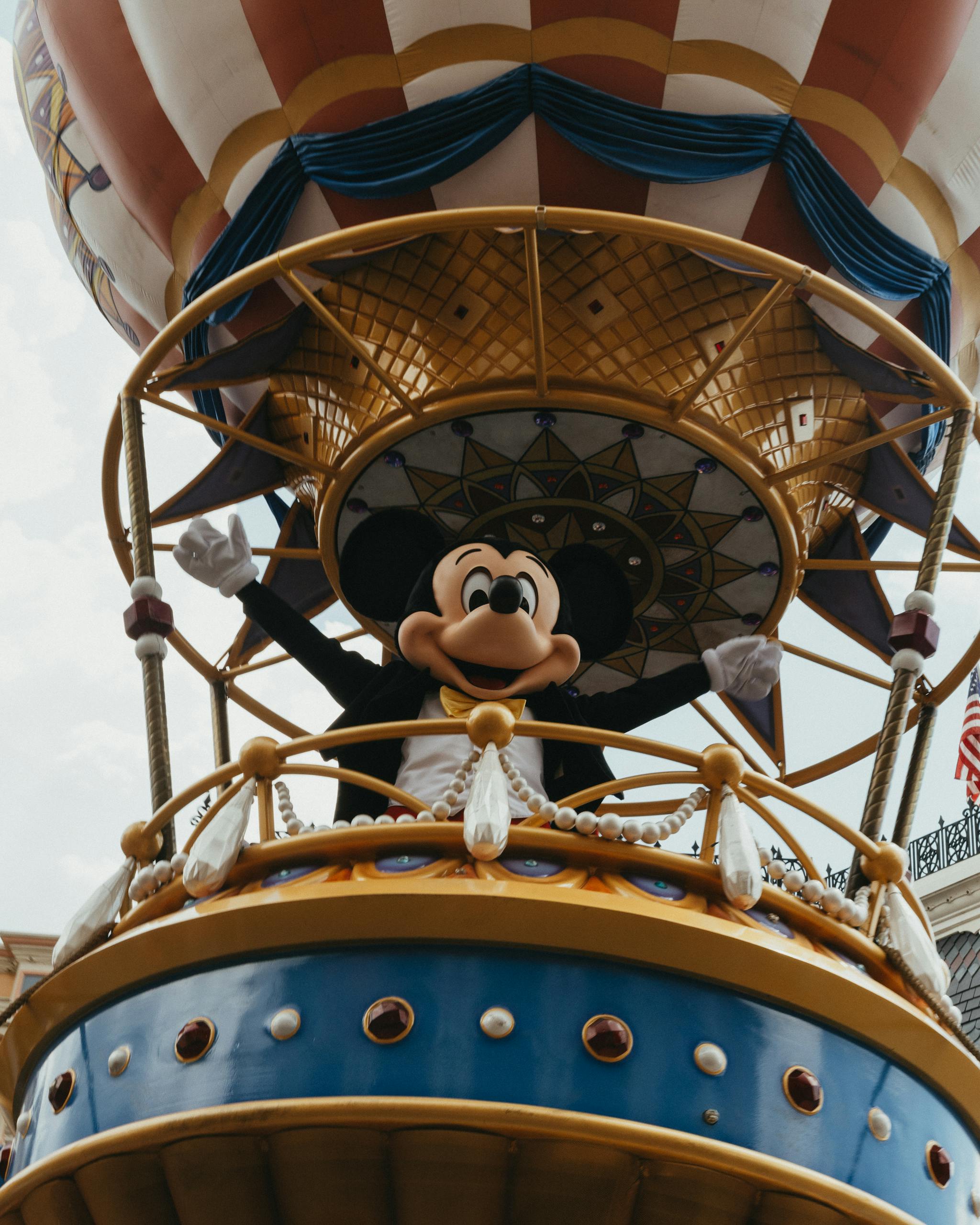 Mickey Mouse balloon parade float at Walt Disney World, Orlando, Florida.