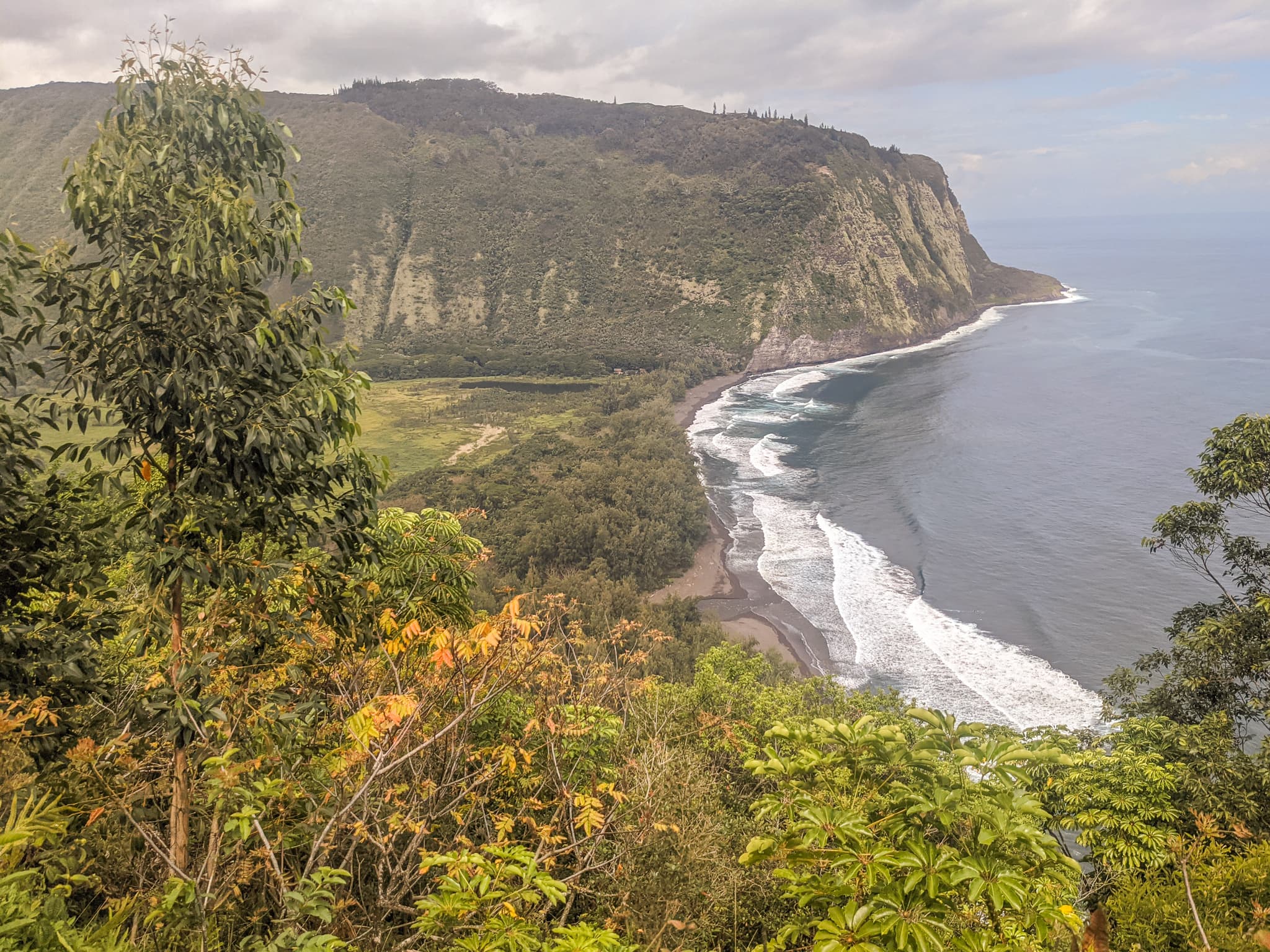 An Aerial View of Waipio Valley On The Big Island of Hawaii.